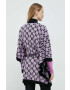 Karl Lagerfeld poncho culoarea violet - Pled.ro