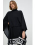 Karl Lagerfeld poncho de lana femei culoarea negru - Pled.ro