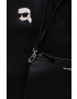 Karl Lagerfeld poseta cu doua fete culoarea negru - Pled.ro