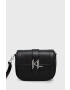 Karl Lagerfeld poseta de piele culoarea negru - Pled.ro