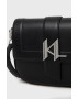 Karl Lagerfeld poseta de piele culoarea negru - Pled.ro