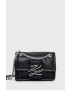 Karl Lagerfeld poseta de piele culoarea negru - Pled.ro