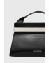 Karl Lagerfeld poseta de piele culoarea negru - Pled.ro