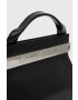 Karl Lagerfeld poseta de piele culoarea negru - Pled.ro