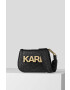 Karl Lagerfeld poseta de piele culoarea negru - Pled.ro