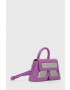 Karl Lagerfeld poseta de piele culoarea violet - Pled.ro