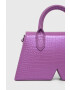 Karl Lagerfeld poseta de piele culoarea violet - Pled.ro