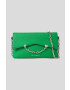 Karl Lagerfeld poseta de piele culoarea verde - Pled.ro