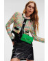 Karl Lagerfeld poseta de piele culoarea verde - Pled.ro