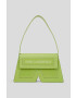 Karl Lagerfeld poseta de piele ICON K SHB LEATHER culoarea verde - Pled.ro