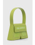 Karl Lagerfeld poseta de piele ICON K SHB LEATHER culoarea verde - Pled.ro