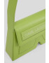 Karl Lagerfeld poseta de piele ICON K SHB LEATHER culoarea verde - Pled.ro