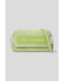 Karl Lagerfeld poseta de piele ICON K SM FLAP SHB SUEDE culoarea verde - Pled.ro