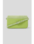 Karl Lagerfeld poseta de piele ICON K SM FLAP SHB SUEDE culoarea verde - Pled.ro