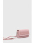 Karl Lagerfeld poseta de piele ICON K SM FLAP SHB SUEDE culoarea roz - Pled.ro