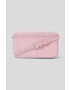 Karl Lagerfeld poseta de piele ICON K SM FLAP SHB SUEDE culoarea roz - Pled.ro