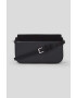 Karl Lagerfeld poseta de piele ICON K SM FLAP SHB SUEDE culoarea negru - Pled.ro