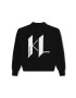 Karl Lagerfeld pulover copii culoarea negru light - Pled.ro