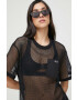 Karl Lagerfeld rochie de plaja culoarea negru - Pled.ro