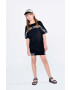 Karl Lagerfeld rochie fete culoarea negru mini oversize - Pled.ro