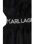 Karl Lagerfeld rochie fete culoarea negru mini drept - Pled.ro