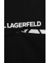 Karl Lagerfeld rochie fete culoarea negru mini oversize - Pled.ro