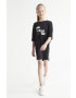 Karl Lagerfeld rochie fete culoarea negru mini oversize - Pled.ro