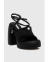 Karl Lagerfeld sandale ASTRAGON HI culoarea negru KL33725 - Pled.ro