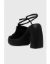 Karl Lagerfeld sandale ASTRAGON HI culoarea negru KL33725 - Pled.ro