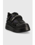 Karl Lagerfeld sneakers din piele Anakapri culoarea negru - Pled.ro