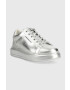 Karl Lagerfeld sneakers din piele Kapri culoarea argintiu - Pled.ro