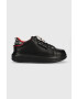 Karl Lagerfeld sneakers din piele Kapri culoarea negru - Pled.ro