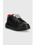 Karl Lagerfeld sneakers din piele Kapri culoarea negru - Pled.ro