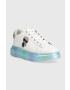 Karl Lagerfeld sneakers din piele Kapri culoarea alb - Pled.ro