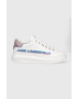 Karl Lagerfeld sneakers din piele Kapri Mens culoarea alb - Pled.ro