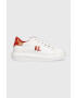 Karl Lagerfeld sneakers din piele Kl52536 Kapri Mens culoarea alb - Pled.ro