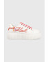 Karl Lagerfeld sneakers din piele KREEPER LO culoarea alb KL42372 - Pled.ro