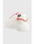 Karl Lagerfeld sneakers din piele KREEPER LO culoarea alb KL42372 - Pled.ro