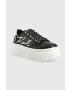 Karl Lagerfeld sneakers din piele KREEPER LO culoarea negru KL42372 - Pled.ro