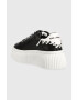 Karl Lagerfeld sneakers din piele KREEPER LO culoarea negru KL42372 - Pled.ro