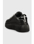 Karl Lagerfeld sneakers din piele KREEPER LO culoarea negru KL42376N - Pled.ro