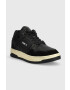 Karl Lagerfeld sneakers din piele KREW culoarea negru KL53030 - Pled.ro