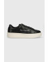 Karl Lagerfeld sneakers din piele MAXI KUP culoarea negru KL52215 - Pled.ro