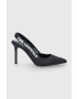 Karl Lagerfeld stilettos de piele Sarabande culoarea negru - Pled.ro