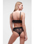 Karl Lagerfeld sutien culoarea negru dantela neted - Pled.ro