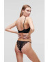 Karl Lagerfeld sutien culoarea negru dantela neted - Pled.ro