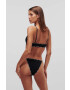 Karl Lagerfeld sutien culoarea negru cu model - Pled.ro