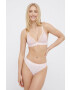 Karl Lagerfeld sutien culoarea rosu dantela neted - Pled.ro