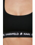 Karl Lagerfeld sutien (2-pack) culoarea negru neted - Pled.ro