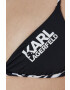 Karl Lagerfeld sutien de baie culoarea negru cupa rigidizata - Pled.ro